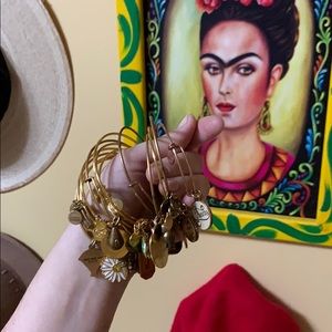 Alex and ani bracelets gold